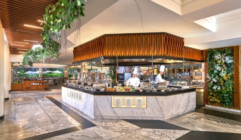 Grand Cafe Buffet Setup